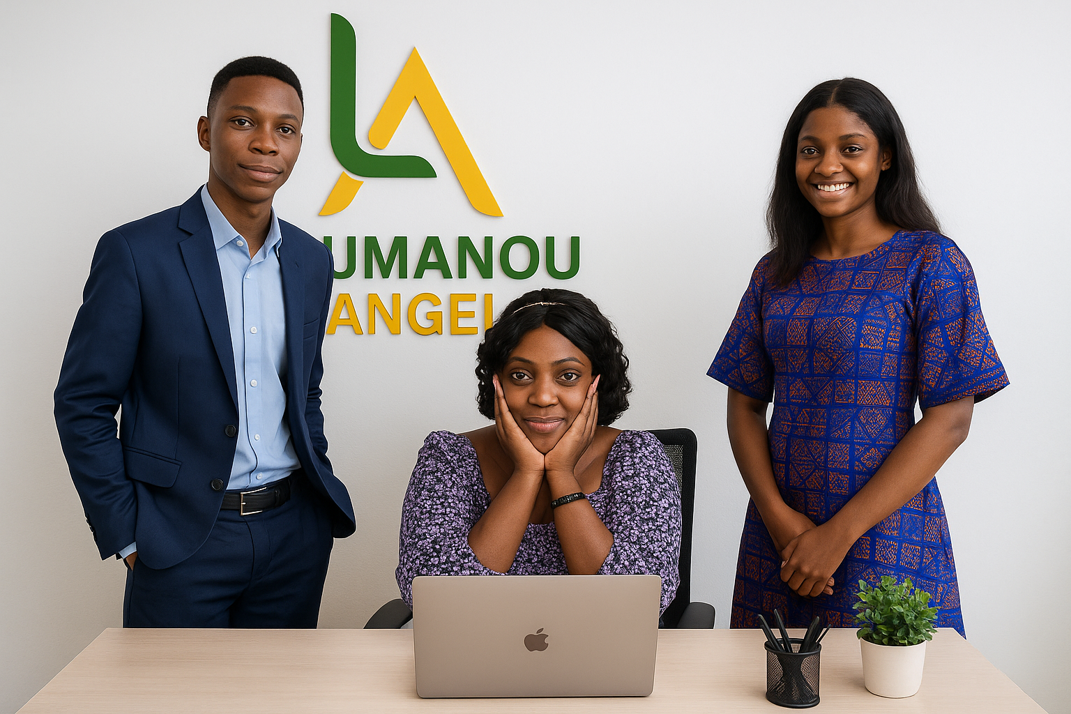 Professional working with technology